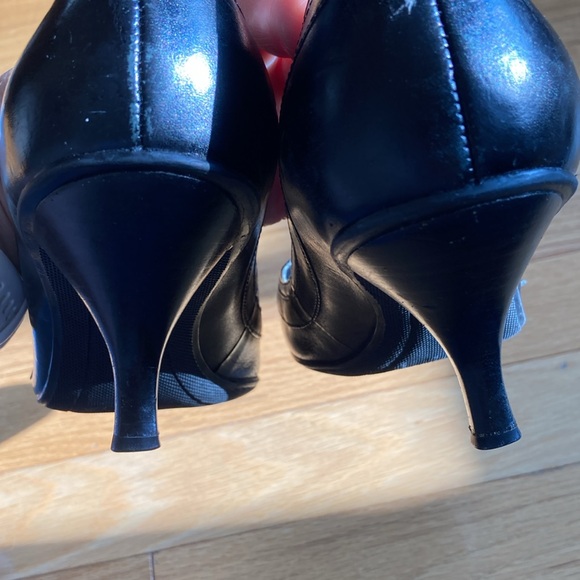 Nine West square toe leather heels size 8 - Picture 7 of 7